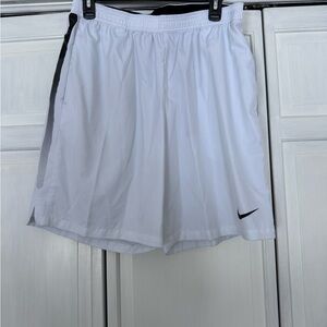 Nike Men's Athletic White Shorts